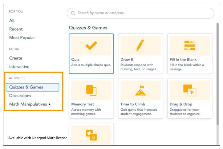 Math Formula Editor – Nearpod: Student Engagement Platform