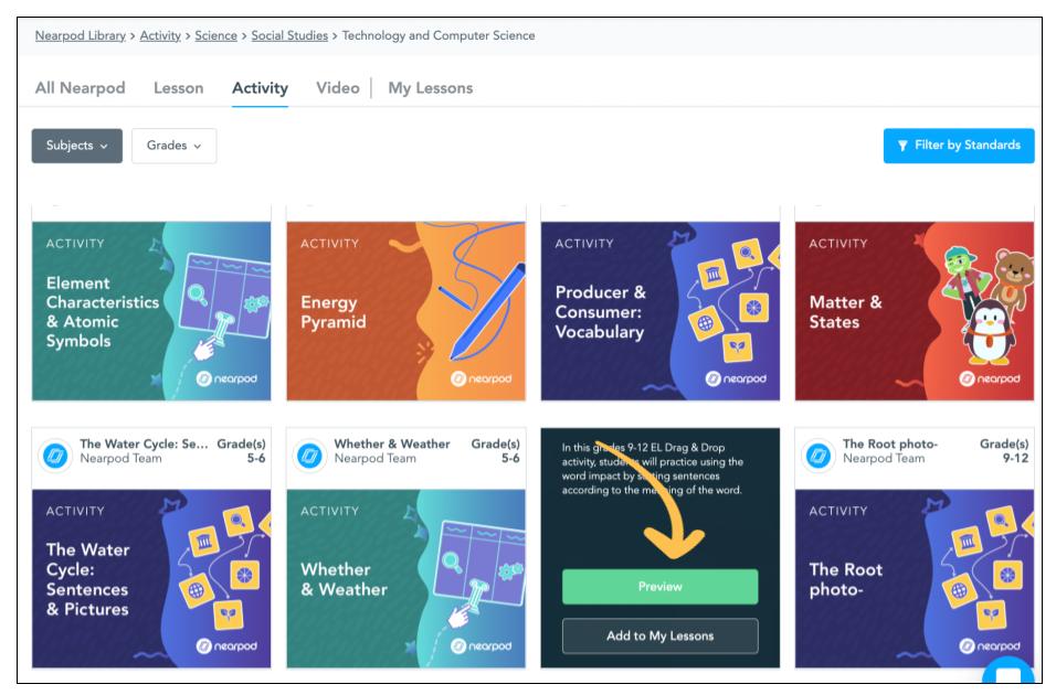 Use Matching Pairs during a lesson – Nearpod: Student Engagement Platform