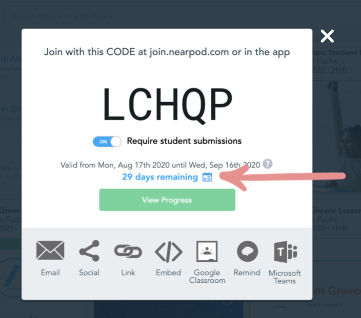 Share lessons, videos, and activities in StudentPaced mode Nearpod